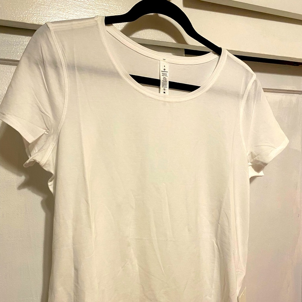 NWT Lululemon White Love Crew Tee